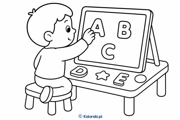 Pisanie na tablicy magnetycznej