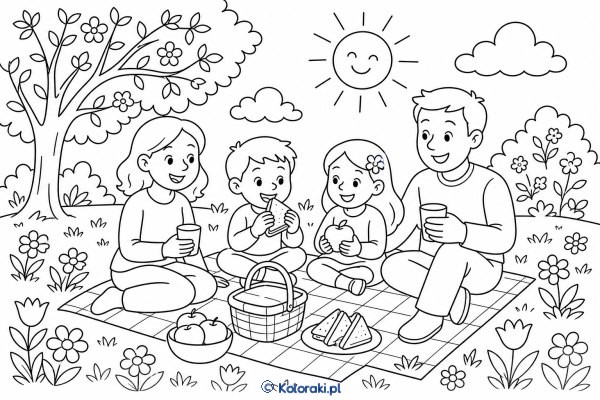 Wiosenny piknik na polanie