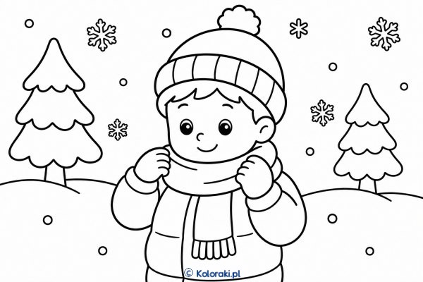 Szalik na mroźny poranek