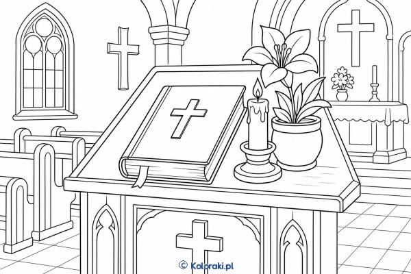 Mała Biblia na pulpicie