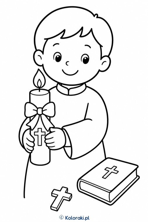 Pamiątkowa świeca komunijna