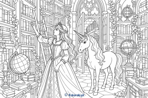 Księżniczka odkrywa sekretną bibliotekę