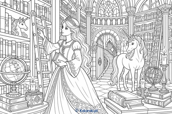 Księżniczka odkrywa sekretną bibliotekę – scena 32