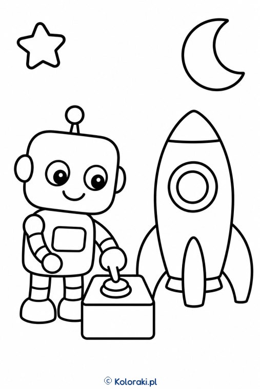 Robot i rakieta