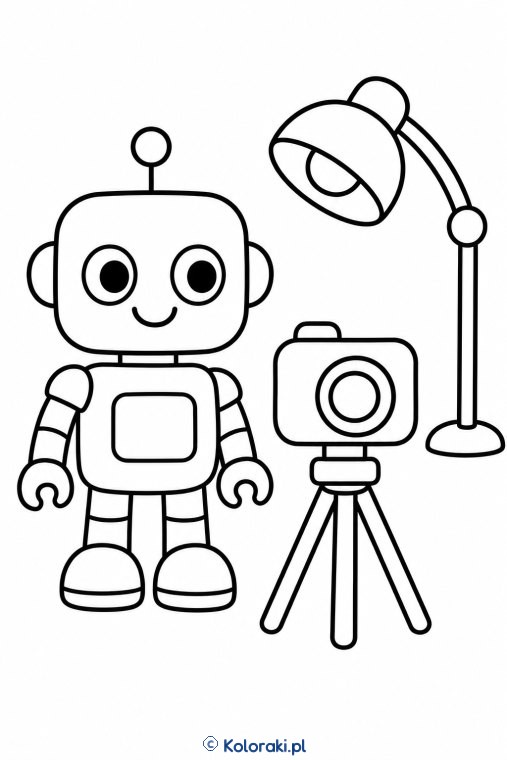 Robot przy kamerze