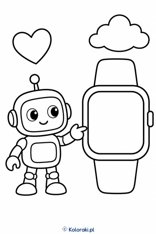 Robot z zegarkiem