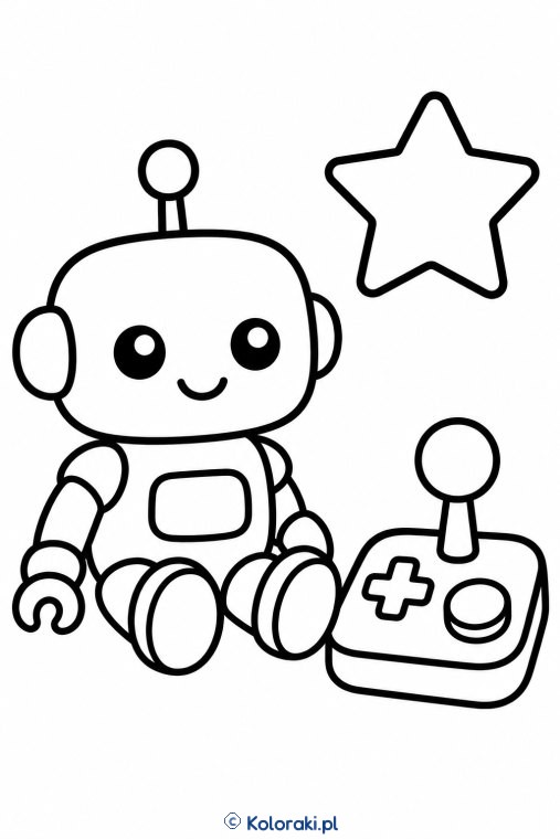 Robot przy konsoli