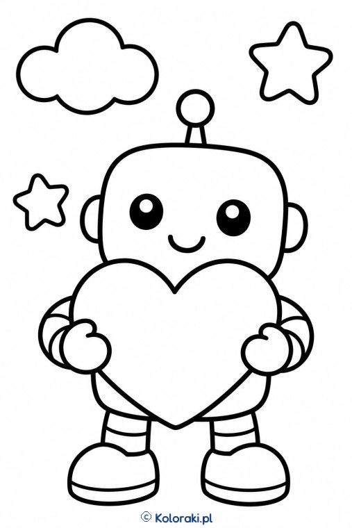 Mały robot z serduszkiem