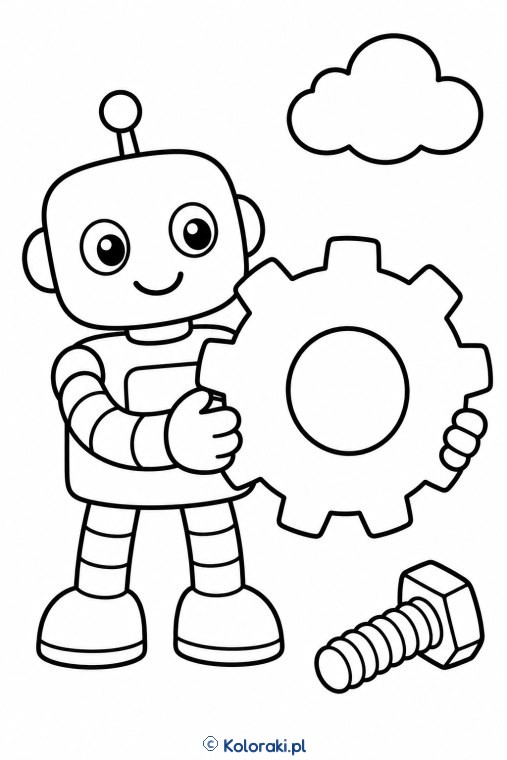 Robot z kołem zębatym