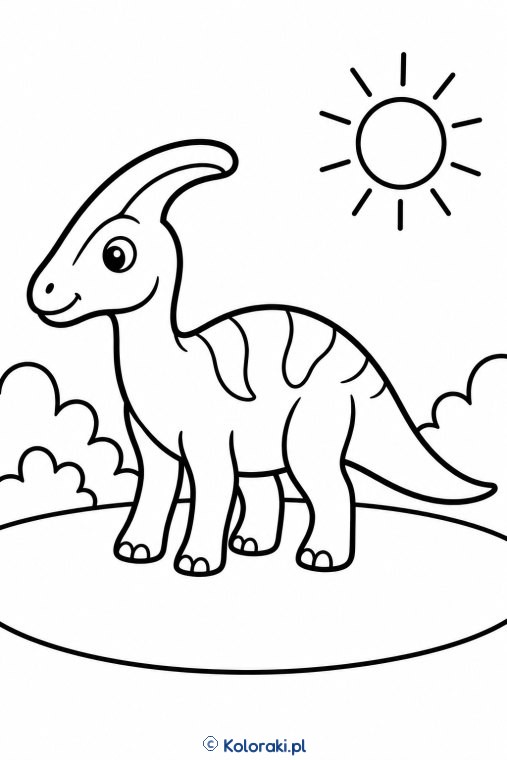 Parasaurolof na polanie