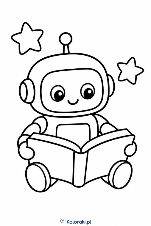 Robot z książeczką