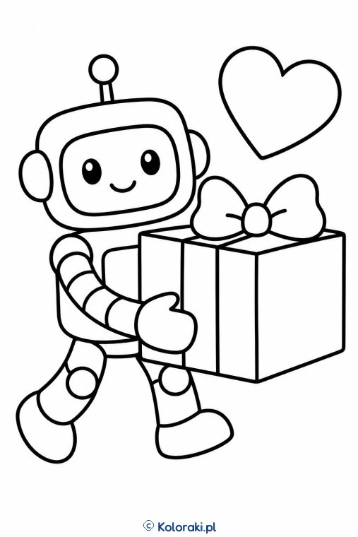 Robot z pudełkiem