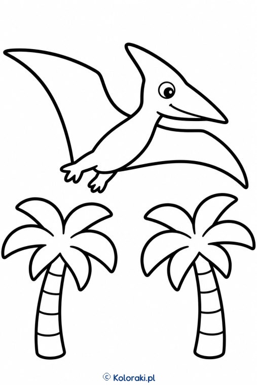 Pterodaktyl nad palmami