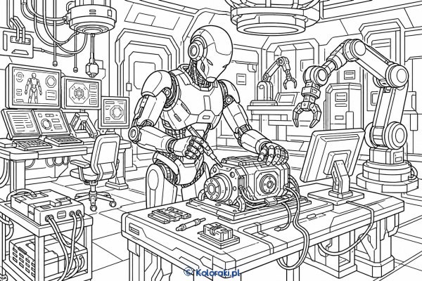 Robot w centrum badawczym