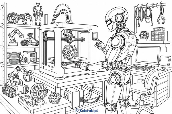 Robot i drukarka 3D