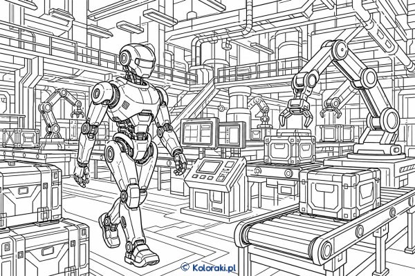 Robot w fabryce przyszłości – scena 33