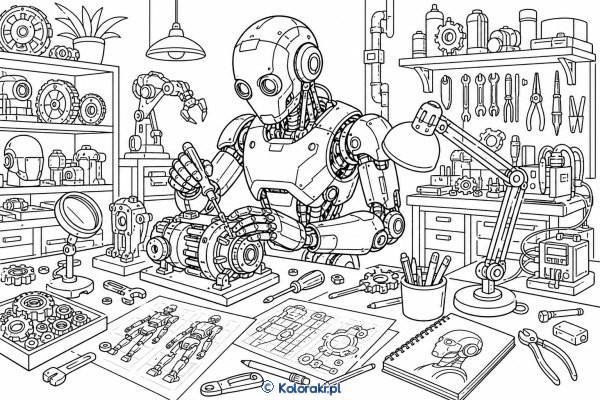 Robot w warsztacie wynalazcy – scena 37