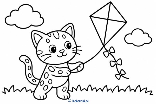 Kotek z latawcem – ocicat