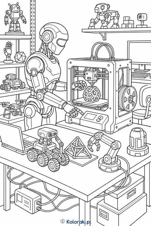 Robot i drukarka 3D