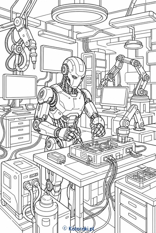 Robot w centrum badawczym