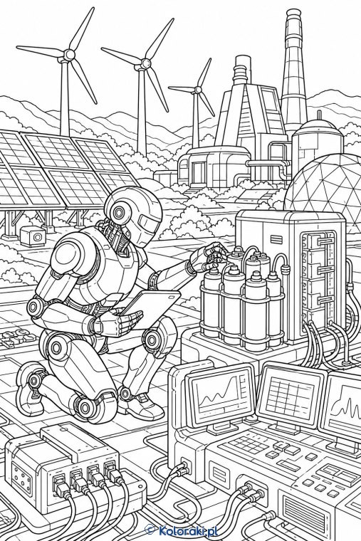 Robot w laboratorium energii