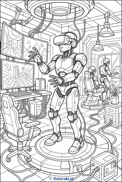 Robot w świecie VR – scena 34