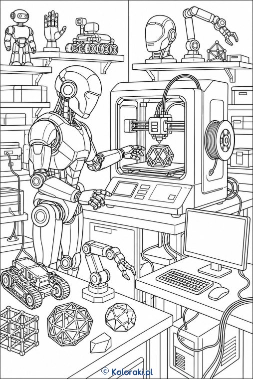 Robot i drukarka 3D – scena 33