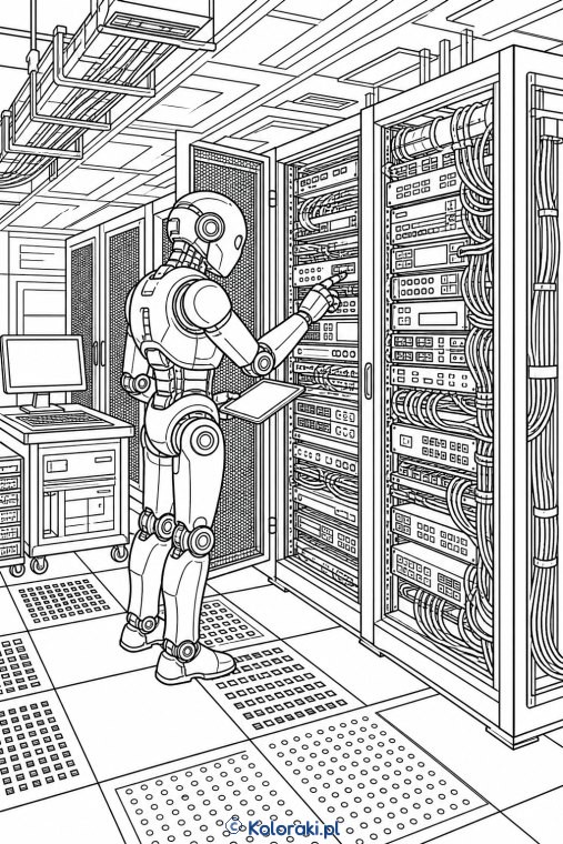 Robot nadzoruje serwerownię – scena 37