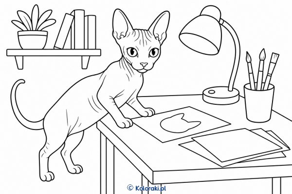 Sfinks w pracowni – sfinks