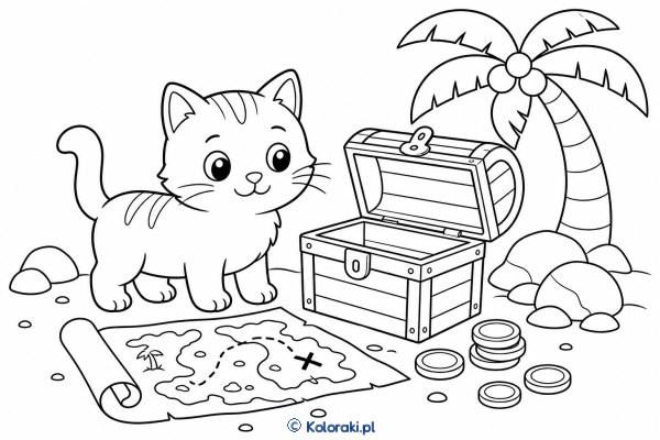 Munchkin przy skrzyni skarbów – kot munchkin