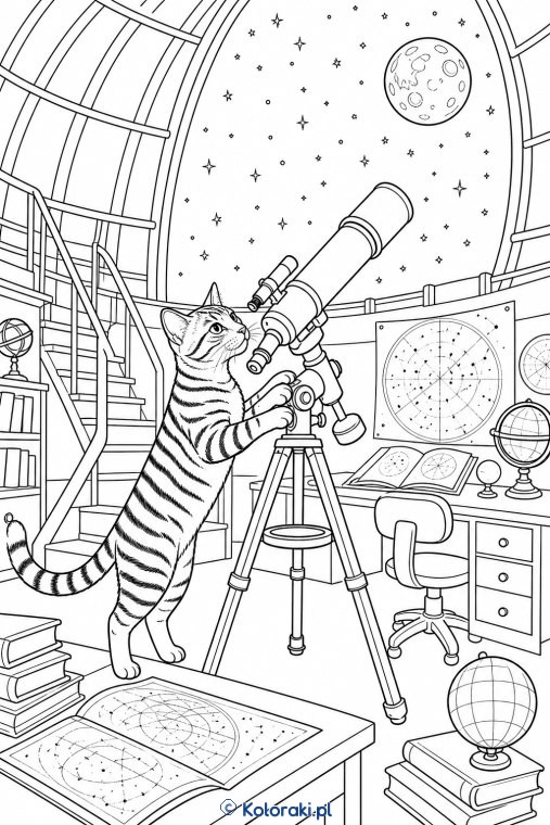 Toyger w starym obserwatorium – kot toyger