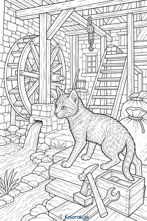Lykoi w opuszczonym młynie – kot lykoi