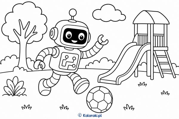 Robot na placu zabaw