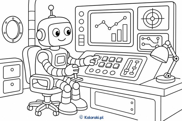 Robot w centrum kontroli