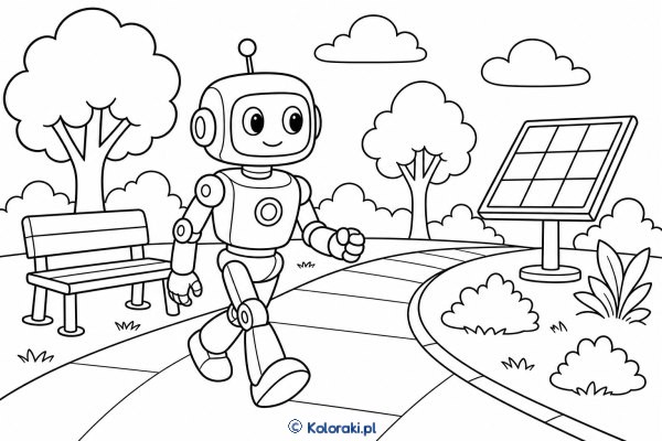 Robot w parku technologicznym