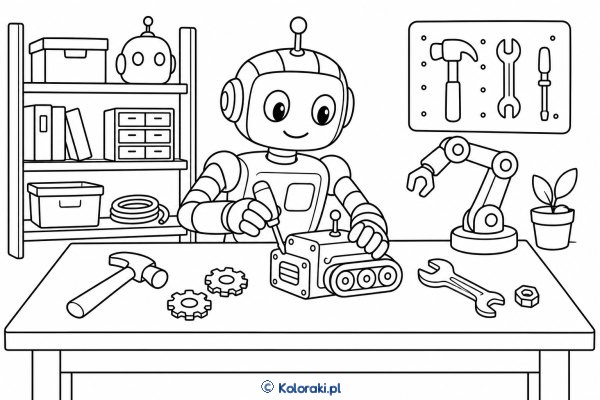 Robot w warsztacie – scena 37