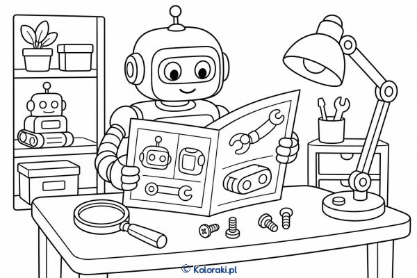 Robot czyta instrukcję – scena 39