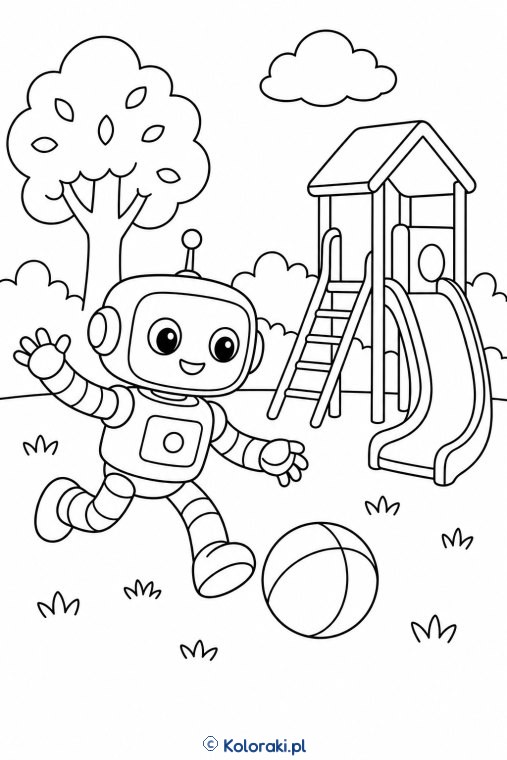 Robot na placu zabaw