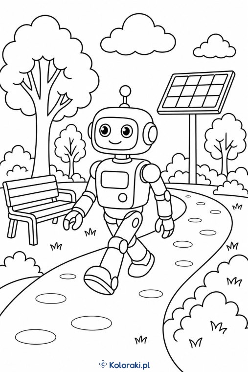 Robot w parku technologicznym