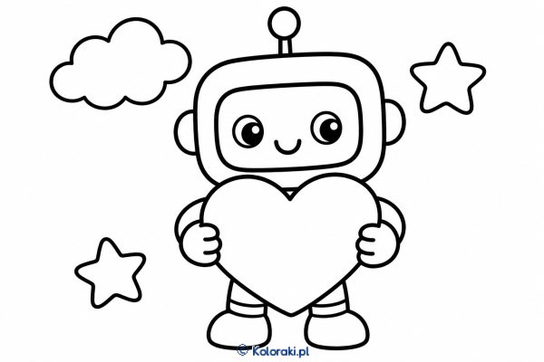 Mały robot z serduszkiem