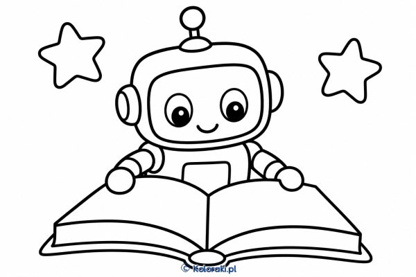 Robot z książeczką