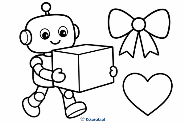 Robot z pudełkiem