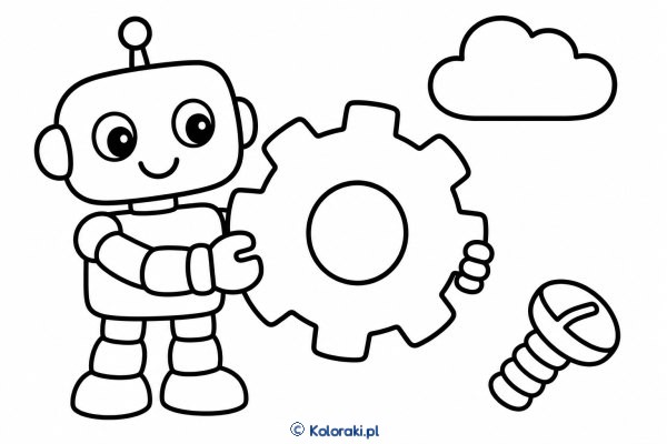 Robot z kołem zębatym