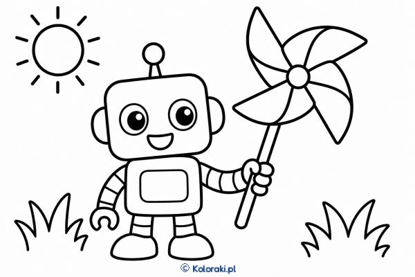 Robot z wiatraczkiem