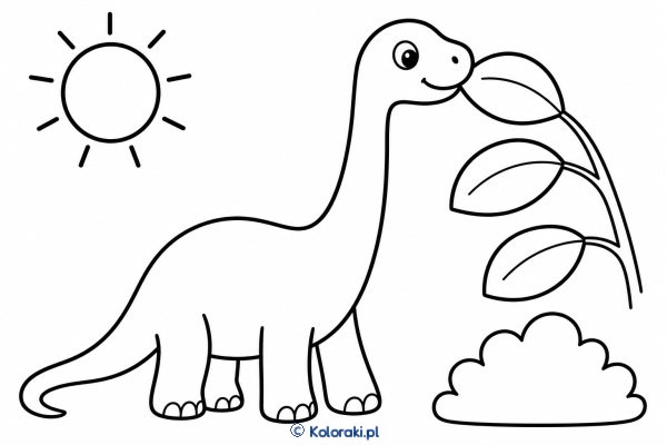 Brontozaur je liście