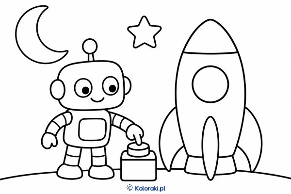 Robot i rakieta