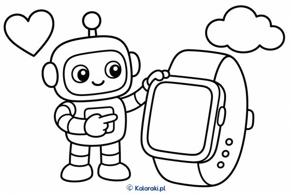 Robot z zegarkiem