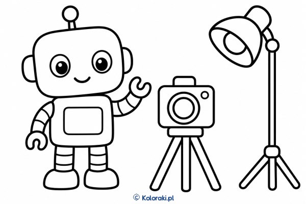 Robot przy kamerze