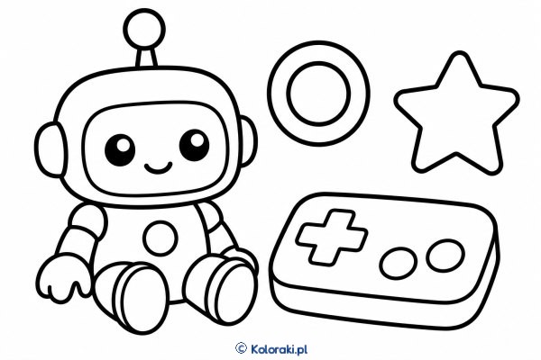 Robot przy konsoli